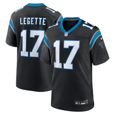 Xavier Legette Carolina Panthers Nike Team Game Player Jersey - Black