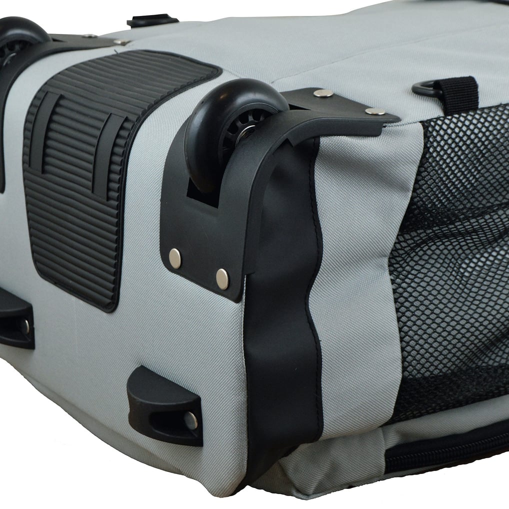 Carolina Panthers MOJO 19'' Premium Wheeled Backpack - Gray