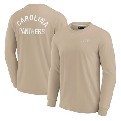 Carolina Panthers Fanatics Unisex Elements Super Soft Long Sleeve T-Shirt - Khaki