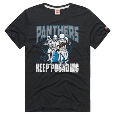 Carolina Panthers Homage Unisex Star Wars x NFL Tri-Blend T-Shirt - Charcoal