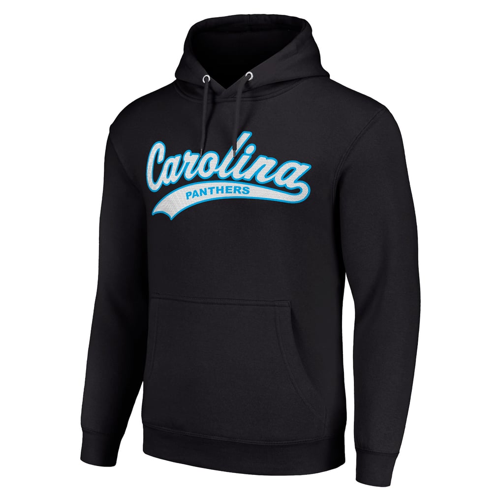 Carolina Panthers Starter Unisex Tailsweep Pullover Hoodie - Black