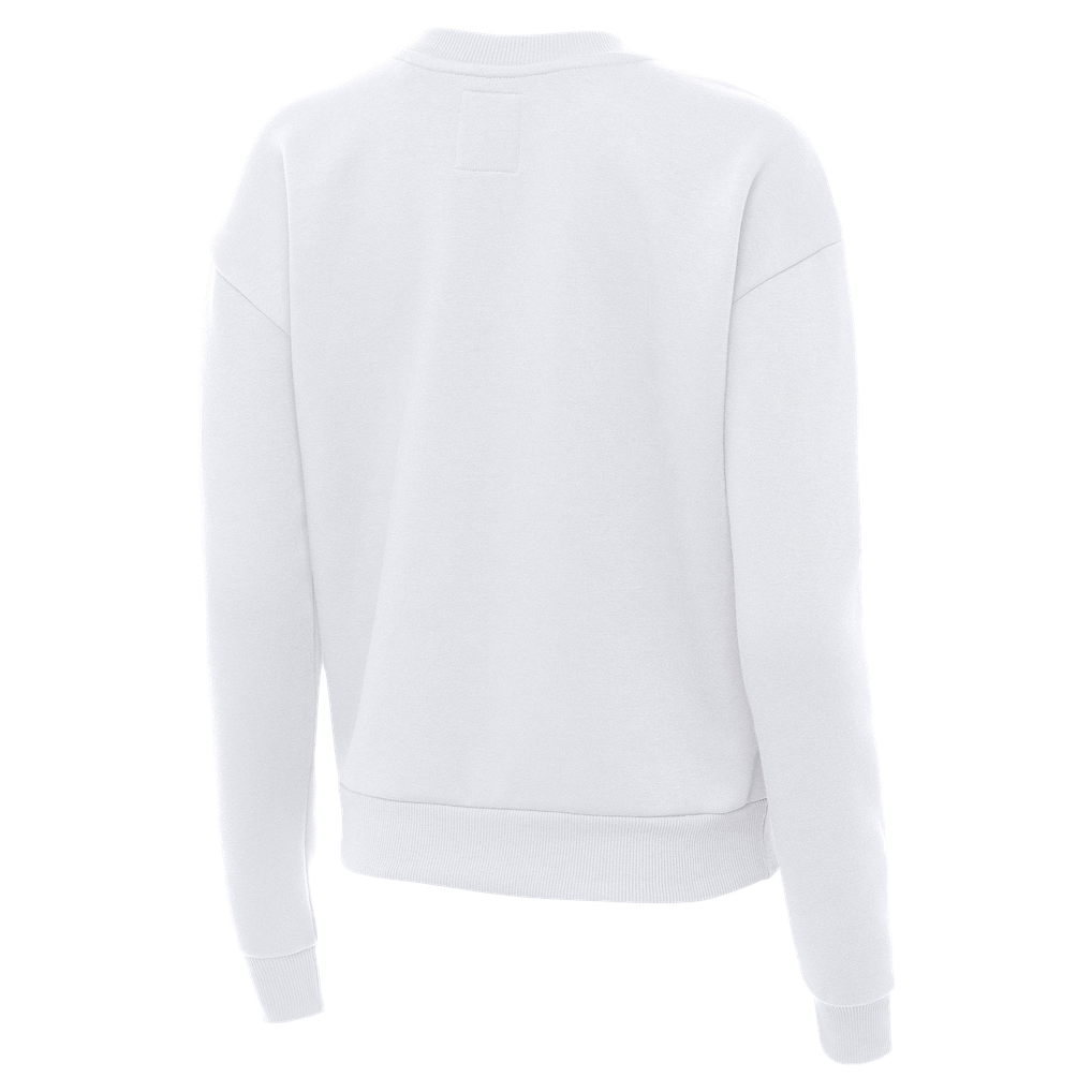  Carolina Panthers Antigua Women's Victory Crew Pullover Sweatshirt - White