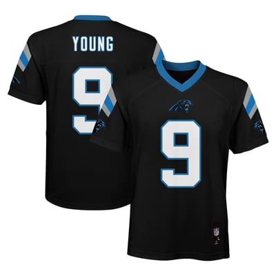 Bryce Young Carolina Panthers Youth Replica Jersey - Black