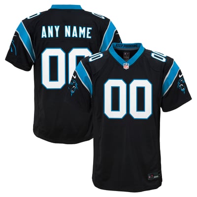  Carolina Panthers Nike Youth Custom Game Jersey - Black