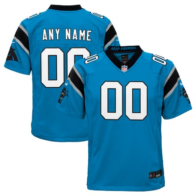  Carolina Panthers Nike Youth Alternate Custom Game Jersey - Blue