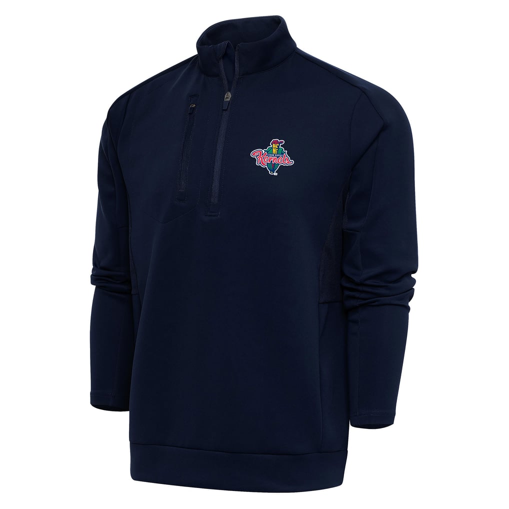  Cedar Rapids Kernels Antigua Generation Quarter-Zip Pullover Top - Navy