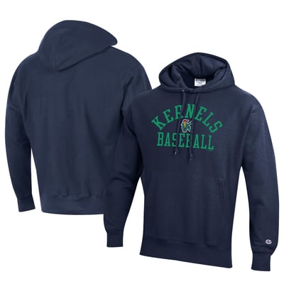 Cedar Rapids Kernels Champion Baseball Reverse Weave Pullover Hoodie - Navy