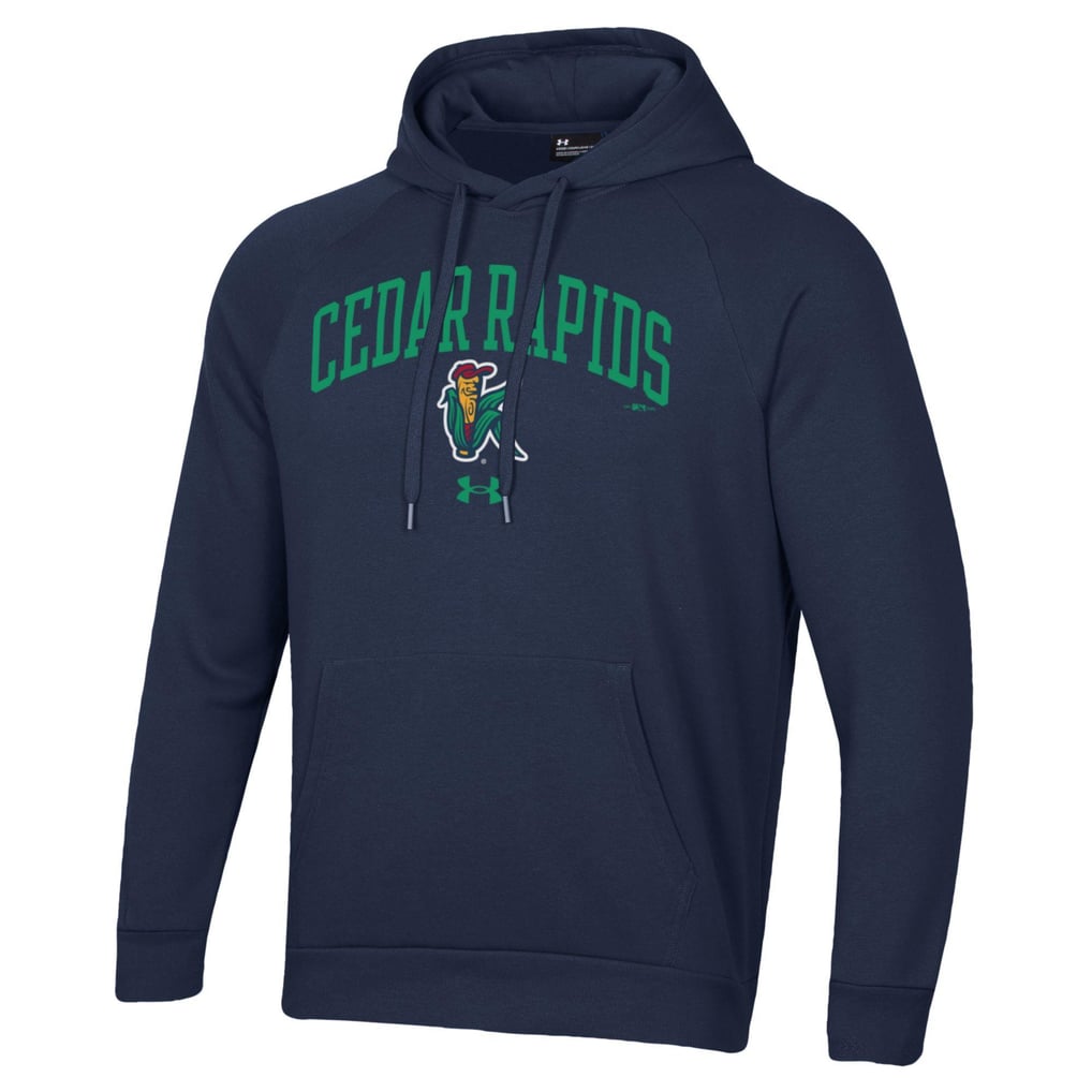 Cedar Rapids Kernels Under Armour All Day Fleece Pullover Hoodie - Navy