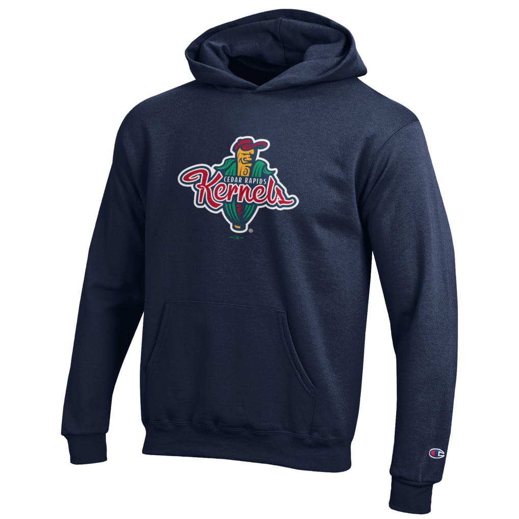 Cedar Rapids Kernels Champion Youth Eco Powerblend Pullover Hoodie - Navy