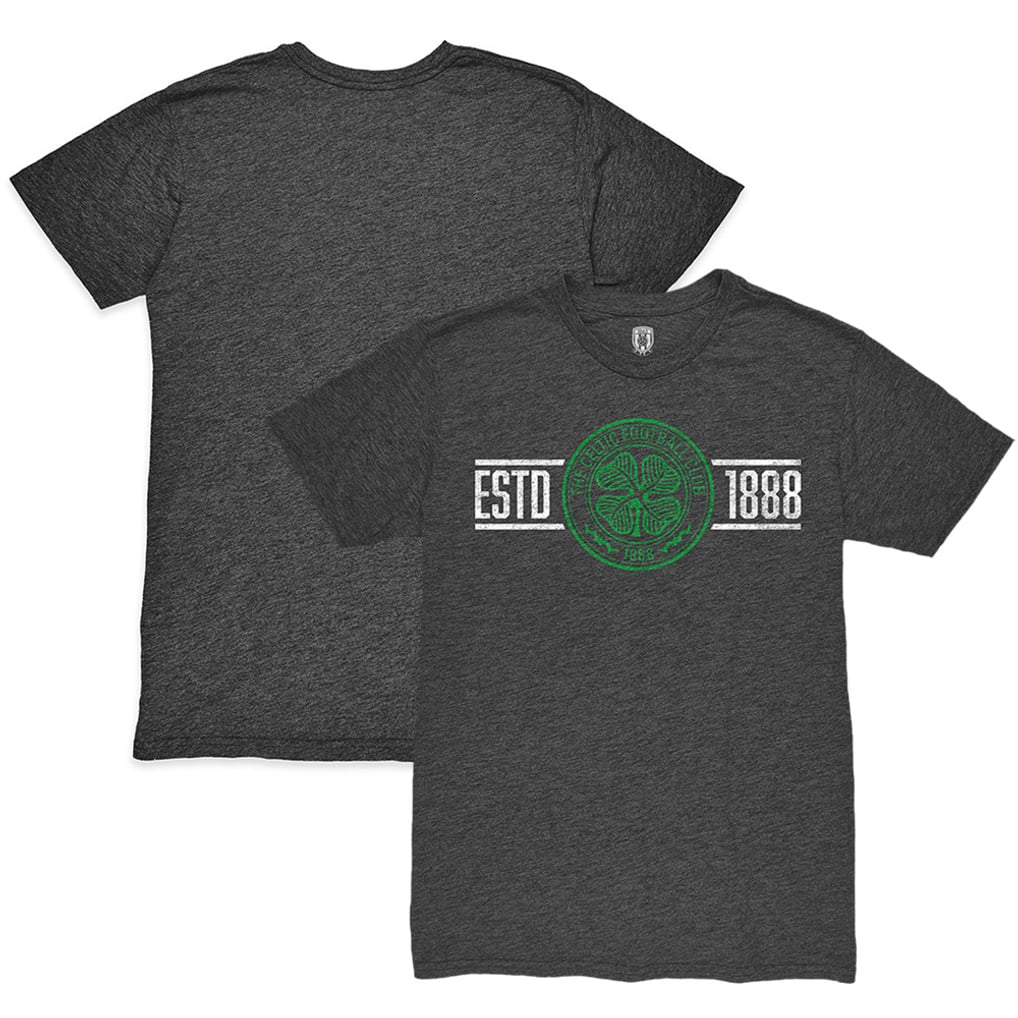  Celtic 1863FC Established Twisted Tri-Blend Slub T-Shirt - Heather Black