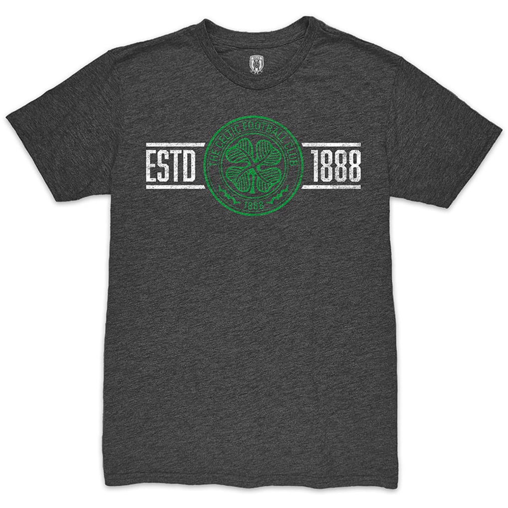  Celtic 1863FC Established Twisted Tri-Blend Slub T-Shirt - Heather Black
