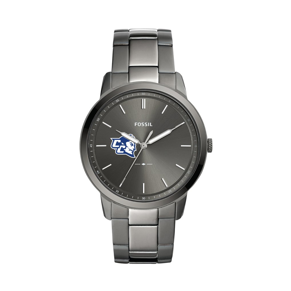Central Connecticut State Blue Devils Fossil The Minimalist Three-Hand Smoke Watch