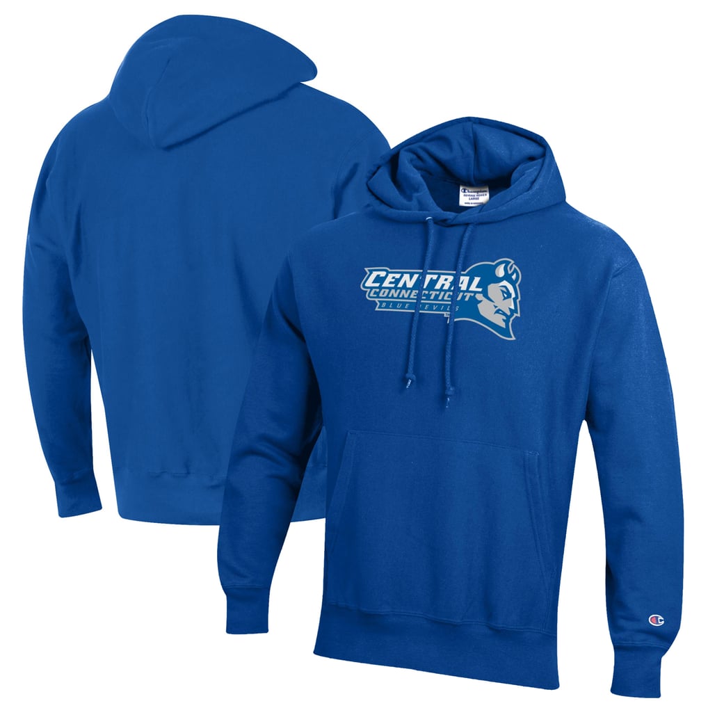 Central Connecticut State Blue Devils Champion Reverse Weave Pullover Hoodie - Royal