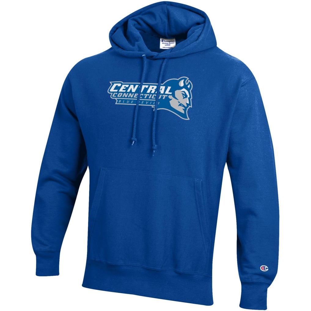 Central Connecticut State Blue Devils Champion Reverse Weave Pullover Hoodie - Royal