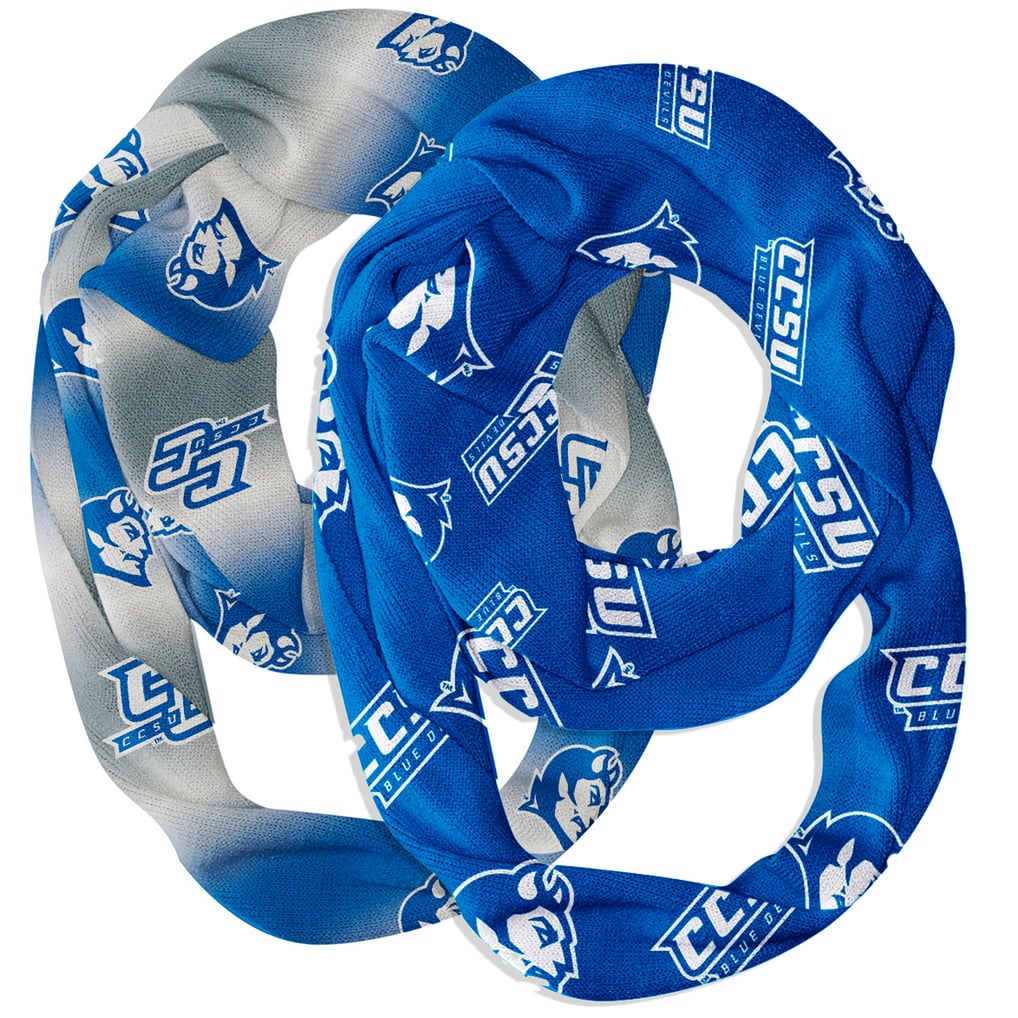  Central Connecticut State Blue Devils Vive La Fete Two-Piece Infinity Scarves Set