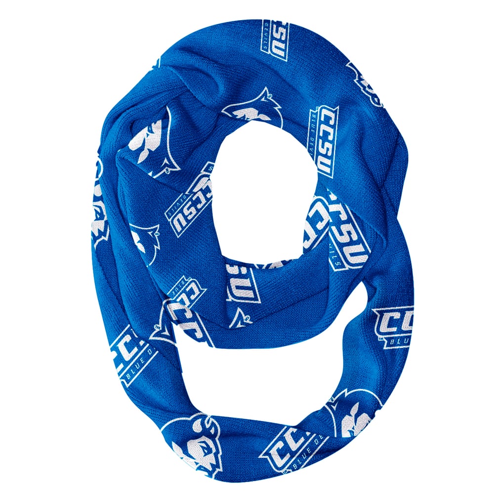  Central Connecticut State Blue Devils Vive La Fete Two-Piece Infinity Scarves Set