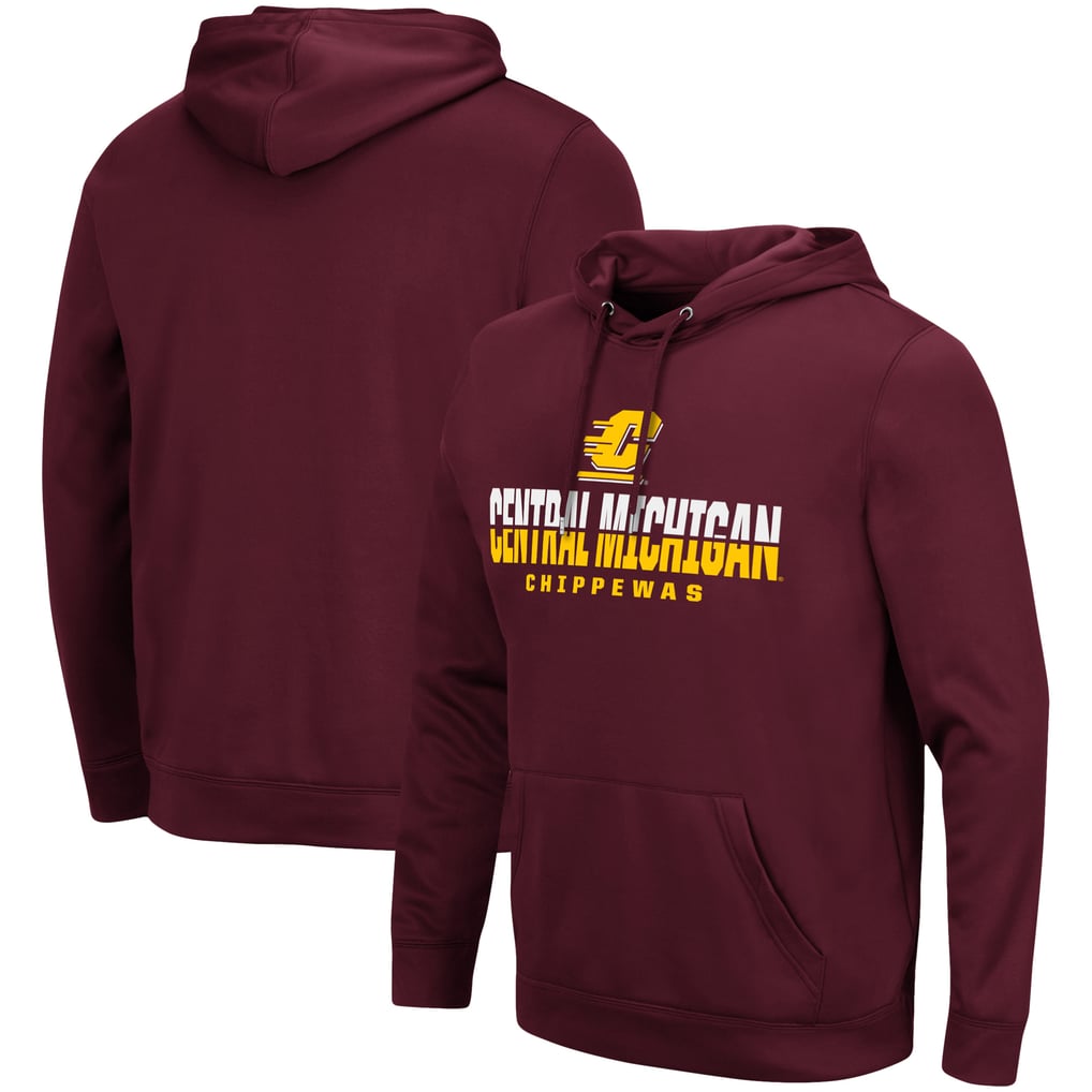 Cent. Michigan Chippewas Colosseum Lantern Pullover Hoodie - Maroon
