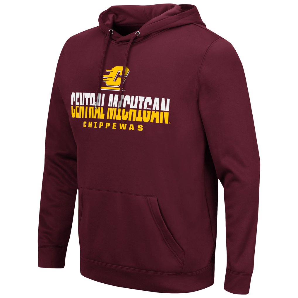 Cent. Michigan Chippewas Colosseum Lantern Pullover Hoodie - Maroon