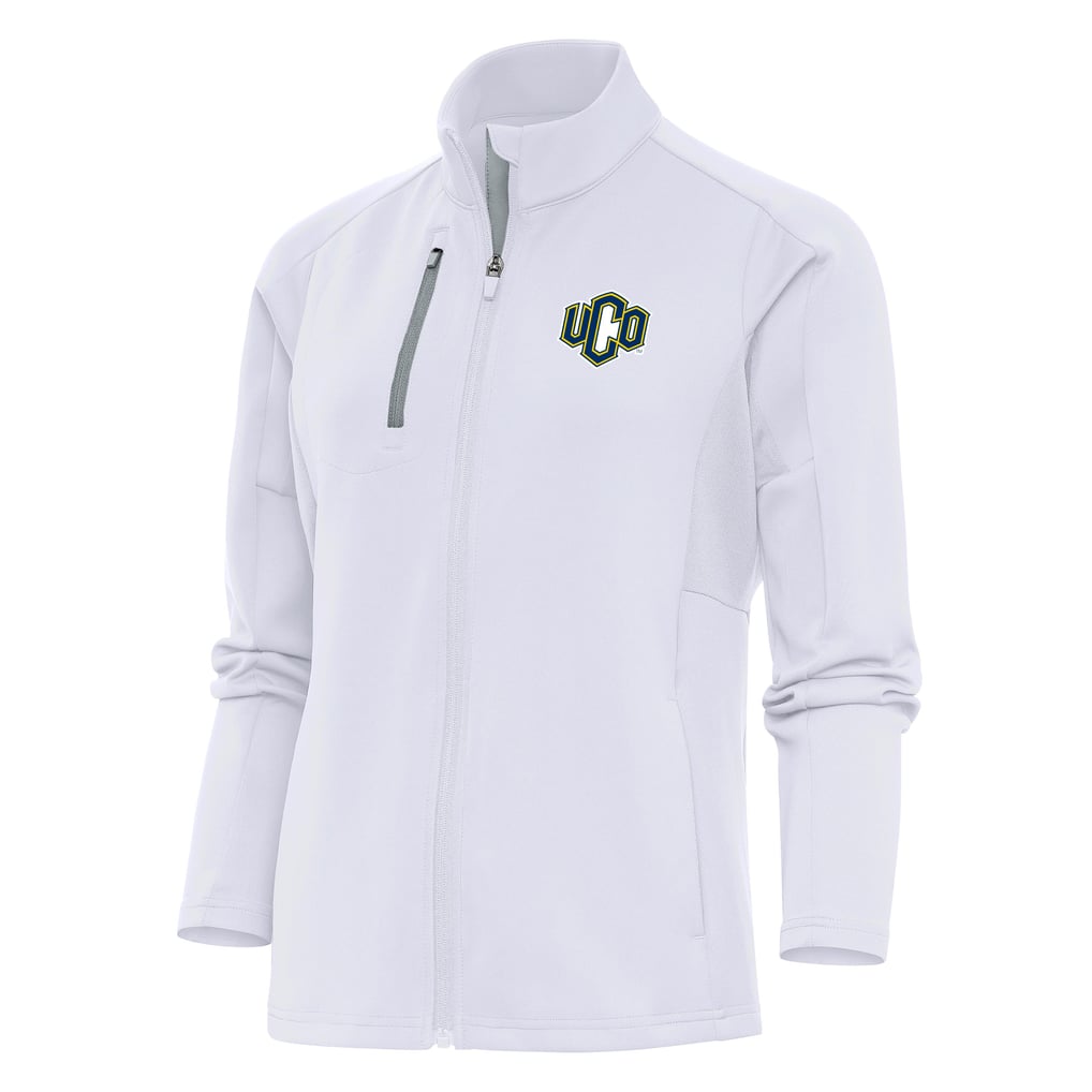  Central Oklahoma Bronchos Antigua Women's  Generation Full-Zip Jacket - White