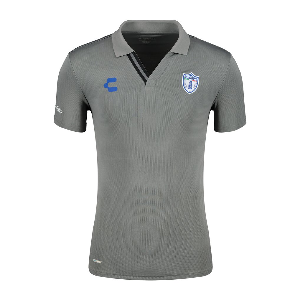  C.F. Pachuca Charly DryFactor Polo - Gray