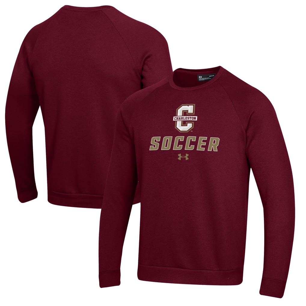Charleston Cougars Under Armour Soccer Rival Fleece Raglan Pullover Sweatshirt - Maroon
