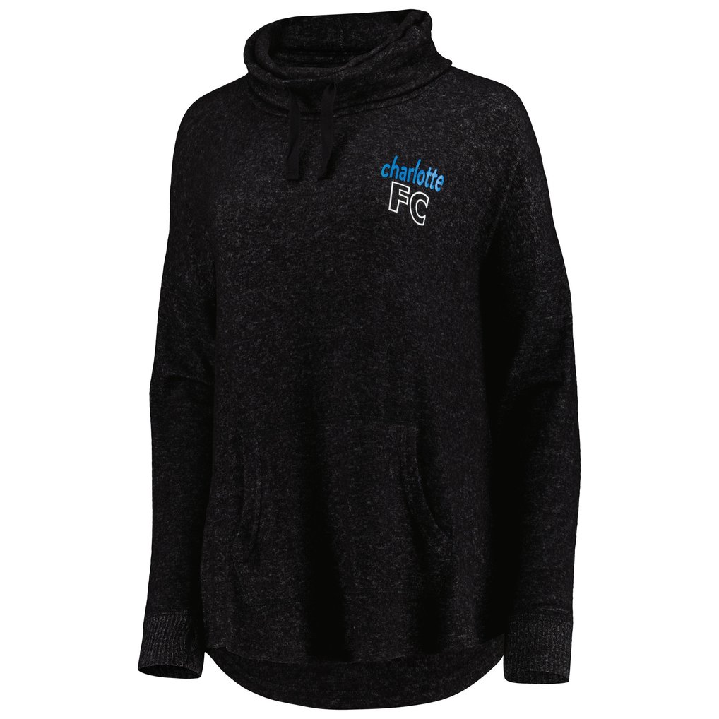 Charlotte FC Women's Cuddle Tri-Blend Pullover Sweatshirt - Heathered Black