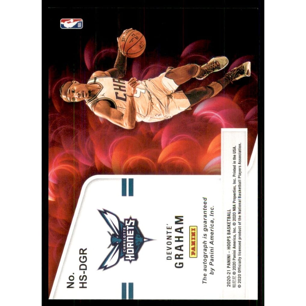 2020-21 Hoops Hot Signatures #4 Devonte' Graham