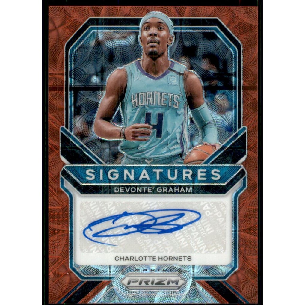 2020-21 Panini Prizm Signatures Prizms Choice #6 Devonte' Graham