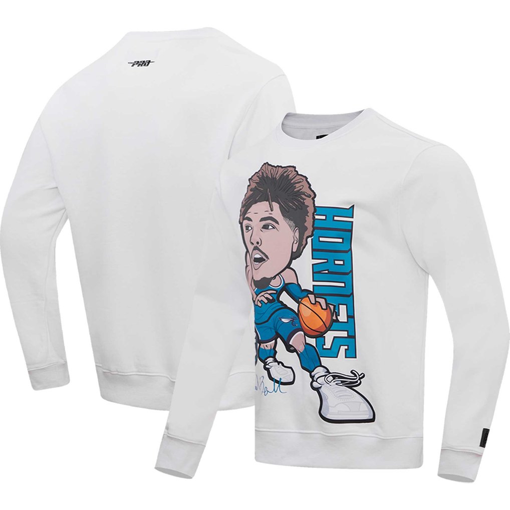 LaMelo Ball Charlotte Hornets Pro Standard Avatar Pullover Sweatshirt - White