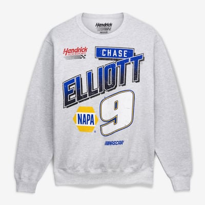 Chase Elliott Classic Ink NAPA Sweatshirt - Ash