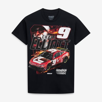  Chase Elliott Classic Ink #9 Llumar T-Shirt - Black