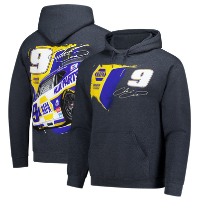 Chase Elliott Classic Ink NAPA Hoodie - Dark Heather Gray