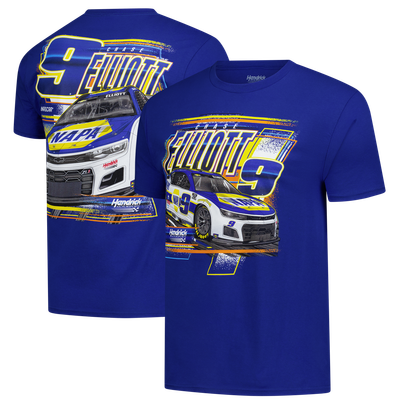 Chase Elliott Classic Ink Fast Royal 2-Spot T-Shirt - Royal