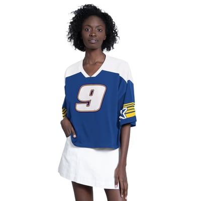Chase Elliott G-III 4Her by Carl Banks Women's Dream Team V-Neck Fashion Top - Blue