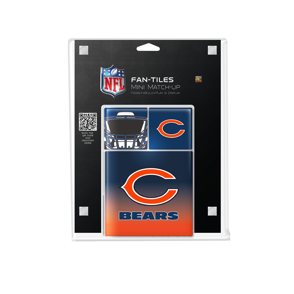 Chicago Bears 17-Piece Fan Tile Set