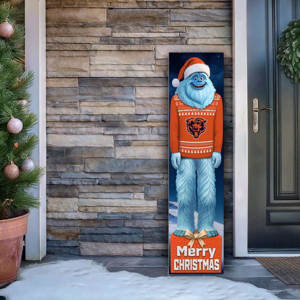Chicago Bears 48" Yeti Christmas Leaner