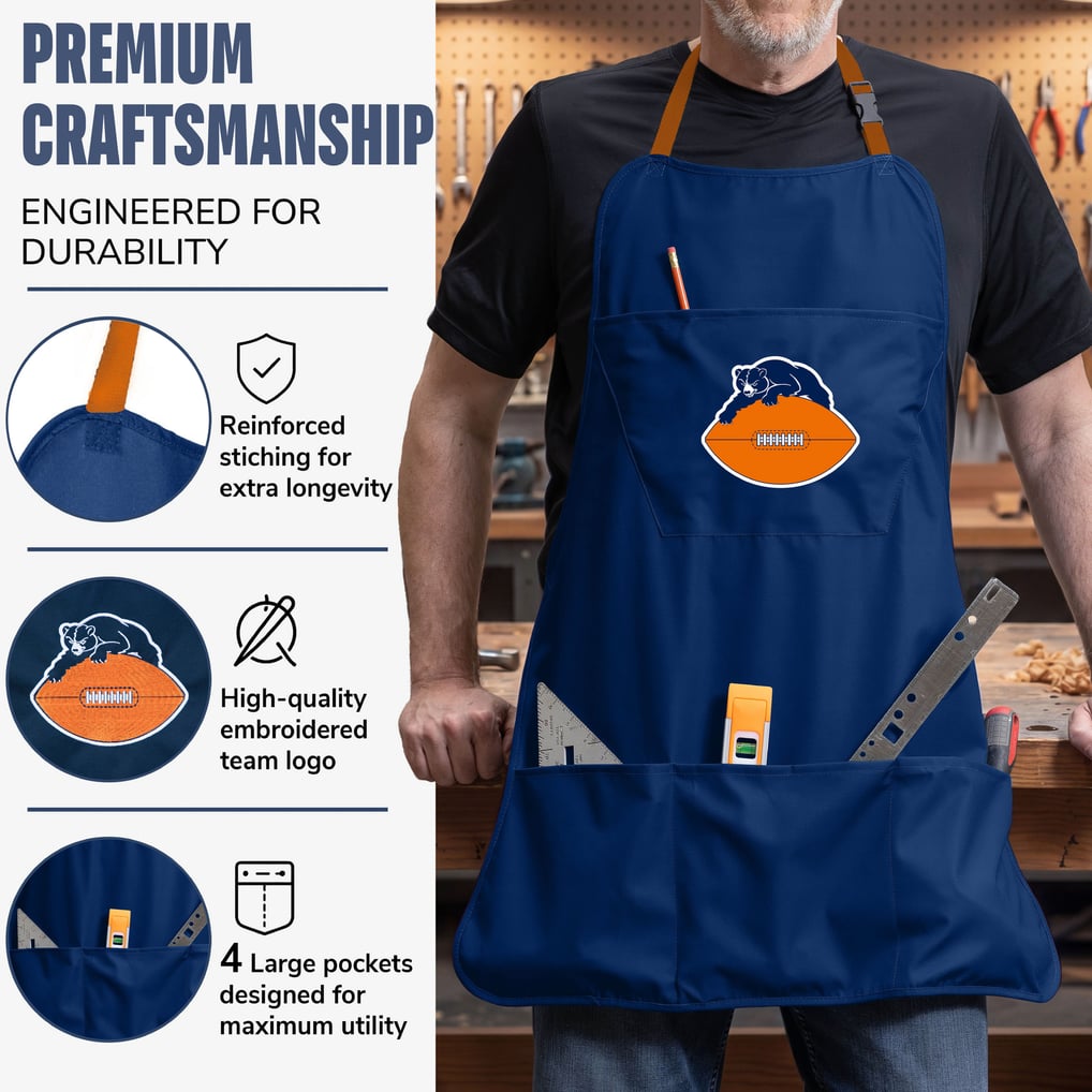 Chicago Bears Gridiron Classics Gameday Grilling Apron