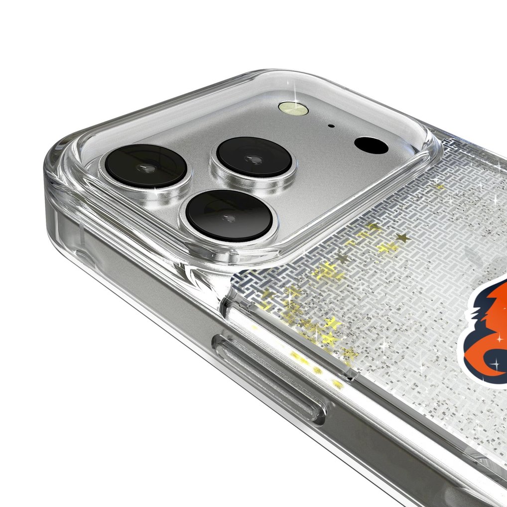 Chicago Bears Linen Logo iPhone Glitter Case