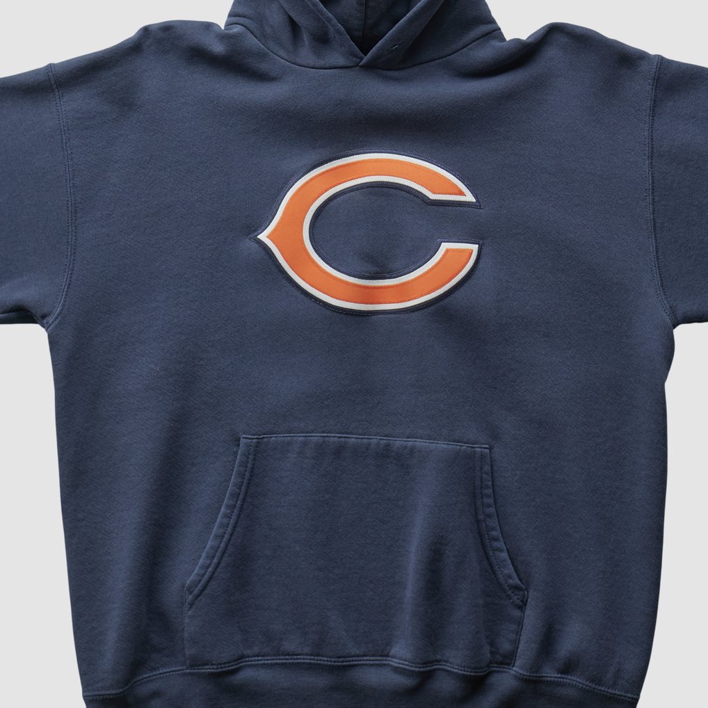 Chicago Bears NFL 2000s Hooded Pullover Sweatshirt - Navy - S by Fanatics Real Vintage