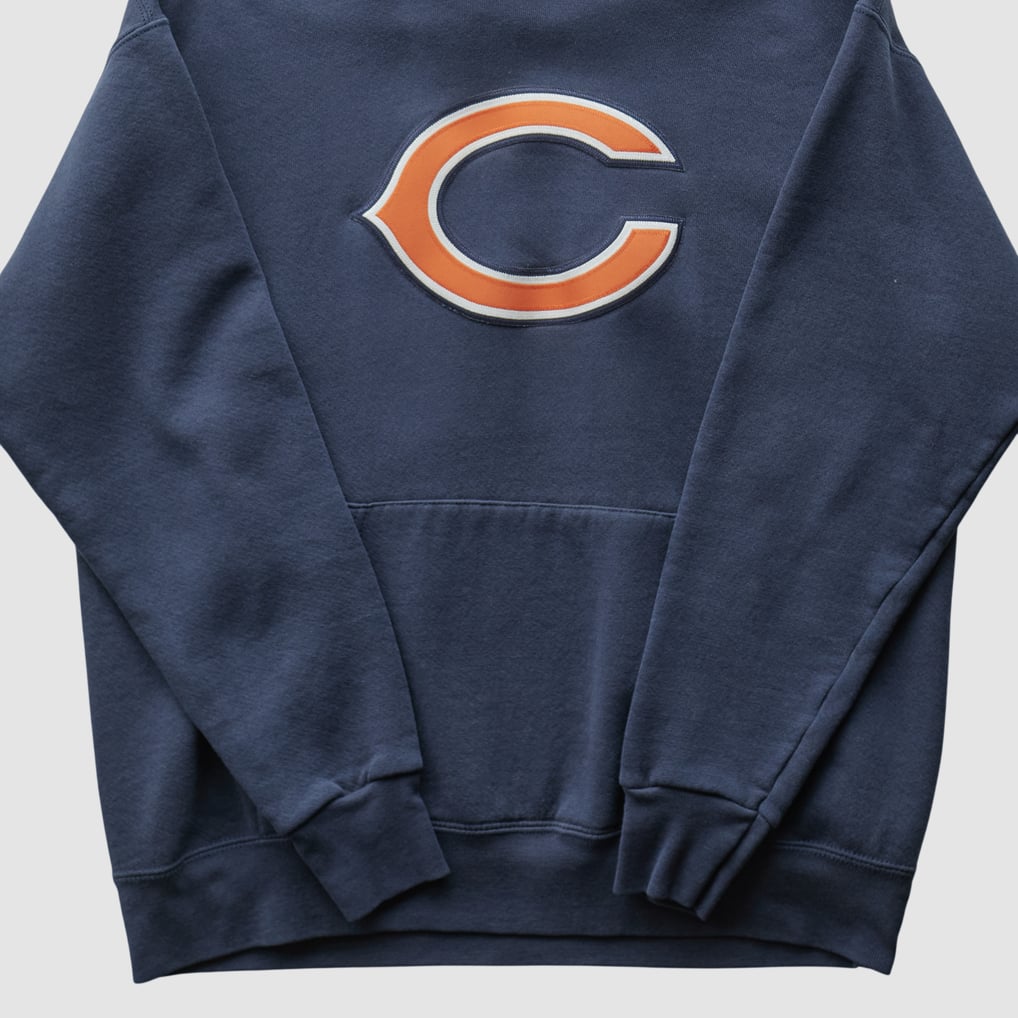 Chicago Bears NFL 2000s Hooded Pullover Sweatshirt - Navy - S by Fanatics Real Vintage