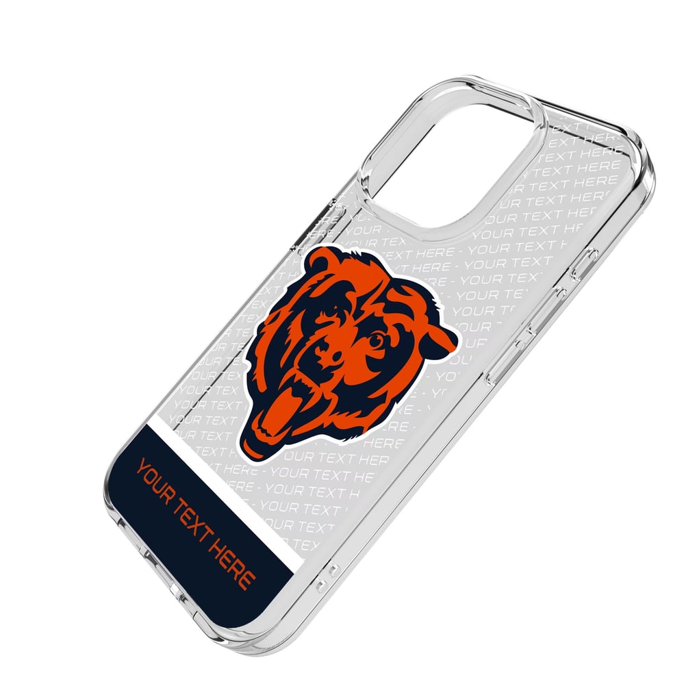 Chicago Bears Personalized Endzone Plus Design iPhone Clear Case