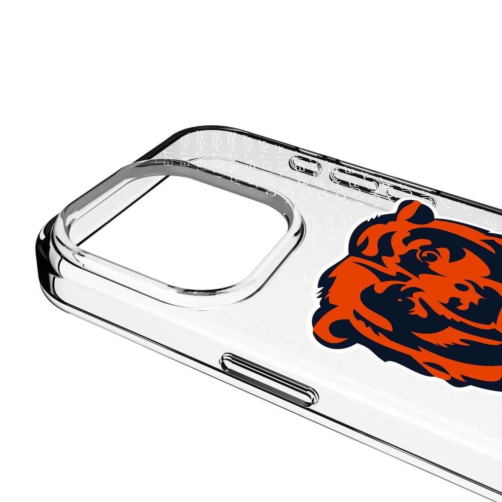 Chicago Bears Personalized Endzone Plus Design iPhone Clear Case