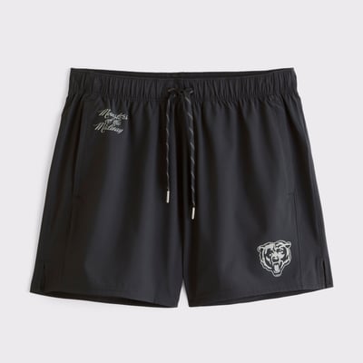 Chicago Bears Abercrombie & Fitch YPB 5" Training Shorts - Black