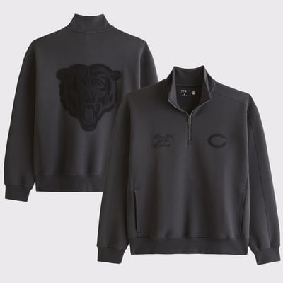 Chicago Bears Abercrombie & Fitch YPB neoKNIT MAX Half-Zip Top - Black