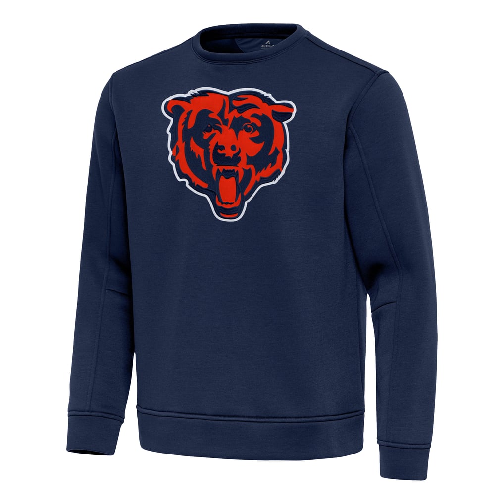 Chicago Bears Antigua Relevant Lightweight Pullover Sweatshirt - Navy