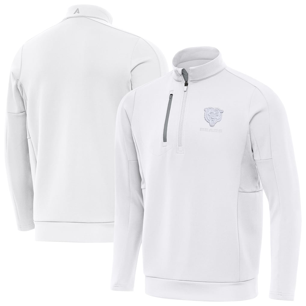 Chicago Bears Antigua Generation Quarter-Zip Jacket - White
