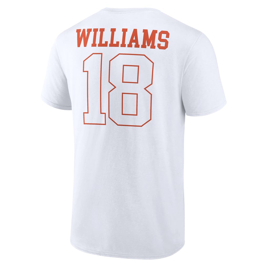 Caleb Williams Chicago Bears Outline Player T-Shirt - White