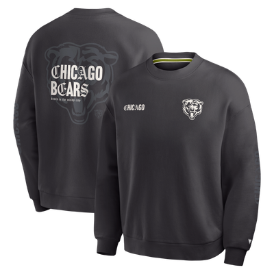Chicago Bears Fanatics Oversized Type Play Multi Sweatshirt - Charcoal