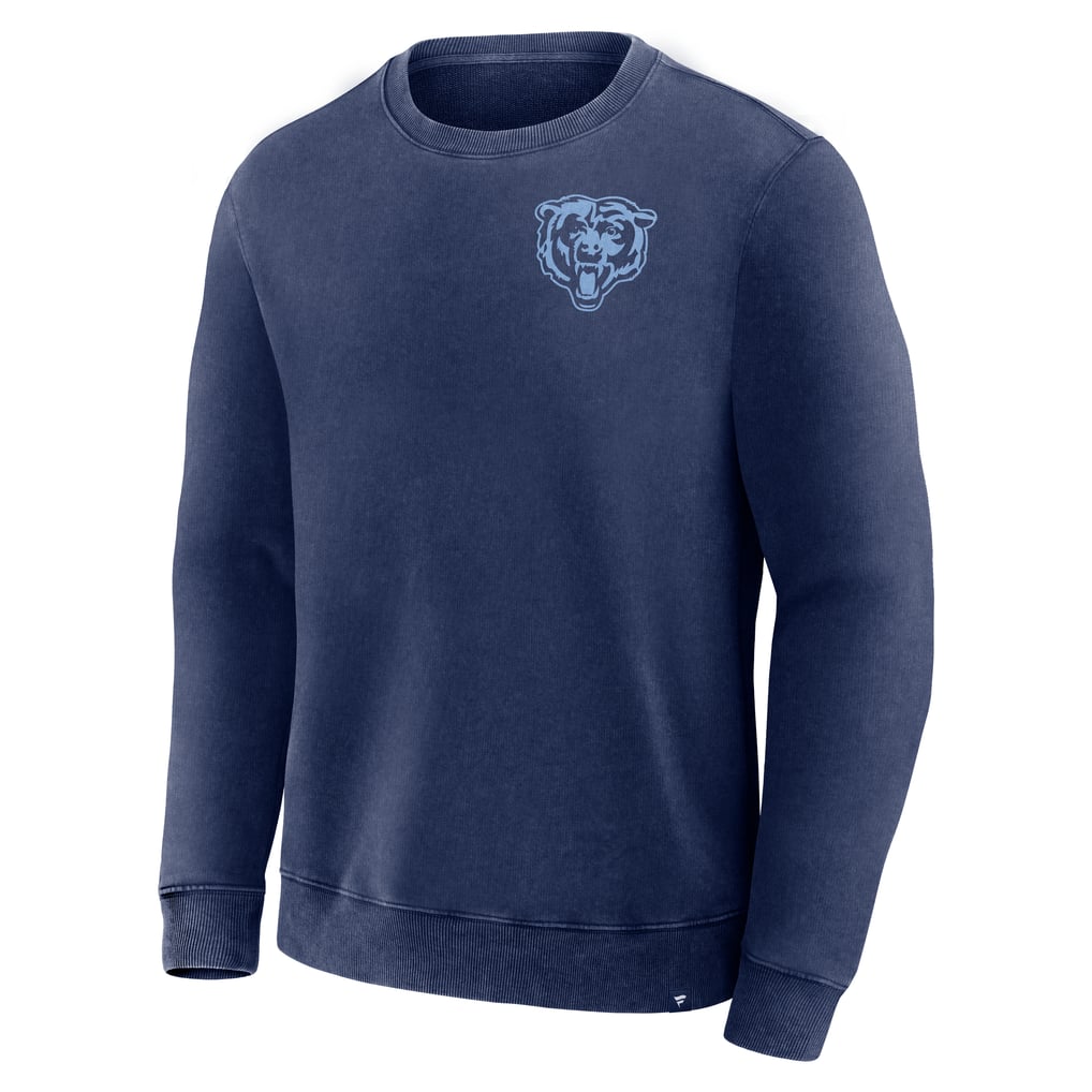 Chicago Bears Fanatics Deep Route Pullover Sweatshirt - Navy
