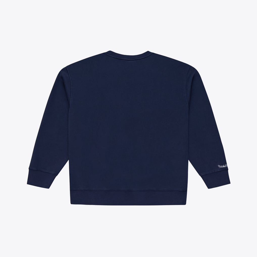 Chicago Bears Mitchell & Ness Core Essentials Micro Logo Fleece Sweatshirt - Navy
